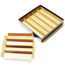 Praline insert kraft cardboard in files Praline insert kraft cardboard in files