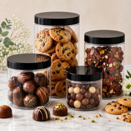 Plastic cans with lids