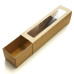 Macaron box with window 200x50x50 mm Natural brown (100-pack)