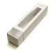 Macaron box with window 200x50x50 mm White (100-pack)