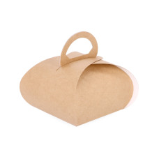 Cake box Tulip 100x100x80 mm Brown (100-pack)