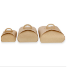 Cake box Tulip 190x190x130 mm Brown (100-pack)