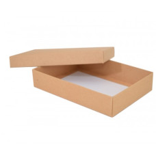 Sober-series box and lid 159x112x32 mm natural brown (100-pack)