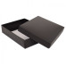 Sober-series box and lid 220x160x32 mm black (100-pack)