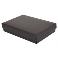 Sober-series box and lid 159x112x32 mm black (100-pack)