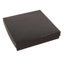 Sober-series box and lid 125x125x32 mm black (100-pack)