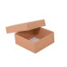 Sober-series box and lid 78x82x25 mm natural brown (100-pack)