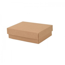 Sober-series box and lid 112x82x32 mm natural brown (100-pack)
