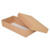 Sober-series box and lid 159x78x32 mm natural brown (100-pack)