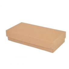 Sober-series box and lid 159x78x25 mm natural brown (100-pack)