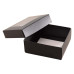 Sober-series box and lid window 78x82x25 mm black (100-pack) Sober-series box and lid window 78x82x25 mm black (100-pack)
