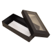 Sober-series box and lid window 159x78x25 mm black (100-pack) Sober-series box and lid window 159x78x25 mm black (100-pack)