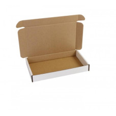 Brevpack 200x125x27mm vit/brun (100-pack)