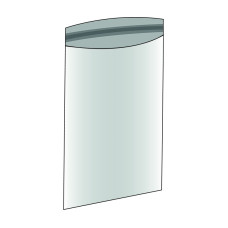 Sealable cellophane bag 122x165+30mm (100-pack)