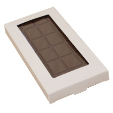 Box for chocolate bars 160x80x15 mm white matt (100-pack)
