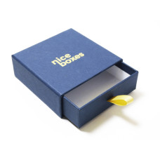 Drawer Box 71x71x28 mm marinblå