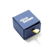 Smyckesask Drawer Box 50x50x40 mm marinblå