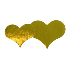 Heart 58x58 mm gold (1000-pack)