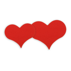 Heart 58x58 mm red (1000-pack)