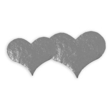 Heart 40x48 mm silver (1000-pack)