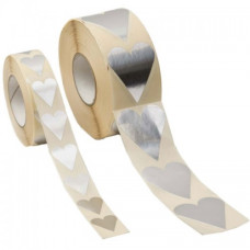 Hearts silver 19x24 mm (1000-pack)