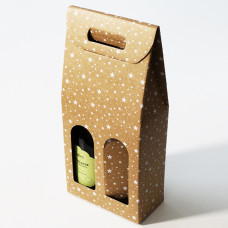 Bottle box window 180x90x385mm Print Galaxy 2 bottles (30-pack)