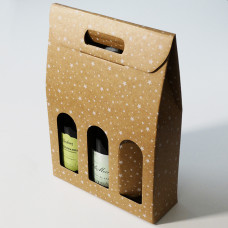 Bottle box window 270x90x385mm Print Galaxy 3 bottles (30-pack)