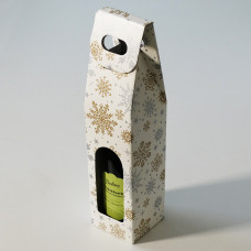 Bottle box window 90x90x385mm Print Cristal 1 bottle (50-pack)