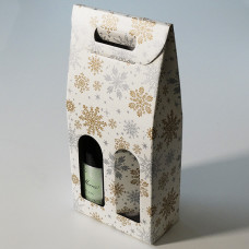 Bottle box window 180x90x385mm Print Cristal 2 bottles (30-pack)