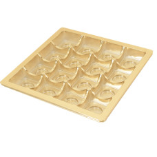 Insert 160x160x20 mm 16p gold (100-pack)