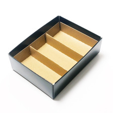 Insert in files 112x82x19 mm natural brown cardboard (100-pack)