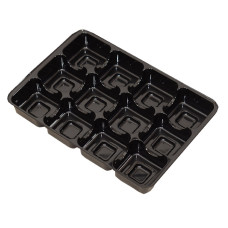 Insert 159x112x20 mm 12p black (100-pack)
