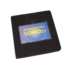 Gift card insert black 125x125 mm (100-pack)