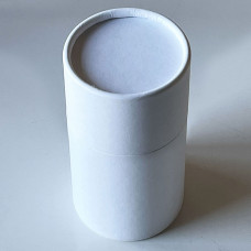 Cardboard tube white food appr 45x95mm 25-pack