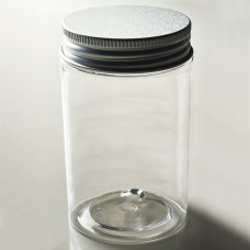 Plastic can with alu lid Ø93x145mm 820ml, 6-p