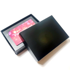 Box for gift card 112x82x25 mm black incl insert (100-pack)