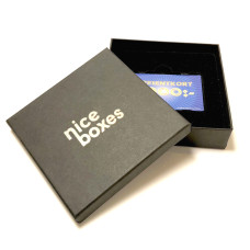 Gift card box Brilliance 125x125x30 mm black