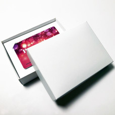 Box for gift card 112x82x25 mm matte white incl insert (100-pack)