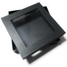 Regent Box with window 125x125x30 mm black