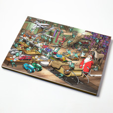 Advent calendar Santa's workshop 420x310x26 mm (25-pack)