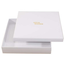 Brilliance box and lid 125x125x30 mm white