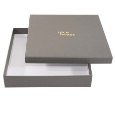 Brilliance box and lid 125x125x30 mm grey