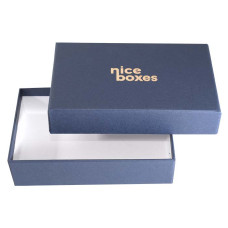 Brilliance Box and lid 215x155x30 mm navy blue