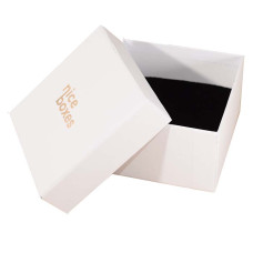 Brilliance box and lid  80x80x45 mm white