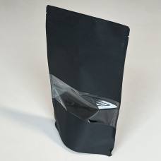 Standup pouches black window 210x110x310 mm 50-pack