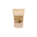 Doypack Standup pouches With window Natural brown 160x80x270 mm 100-pack