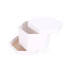 Hexagonal cake box 245x245x150 mm White (10-pack)