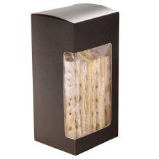 Box with window 80x70x160 mm matt black 100-pack